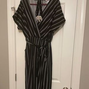 Black and white jumpsuit